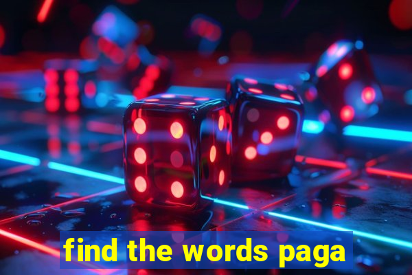 find the words paga